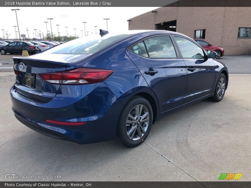 Lakeside Blue / Gray 2018 Hyundai Elantra Value Edition