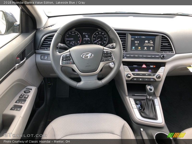 Lakeside Blue / Gray 2018 Hyundai Elantra Value Edition