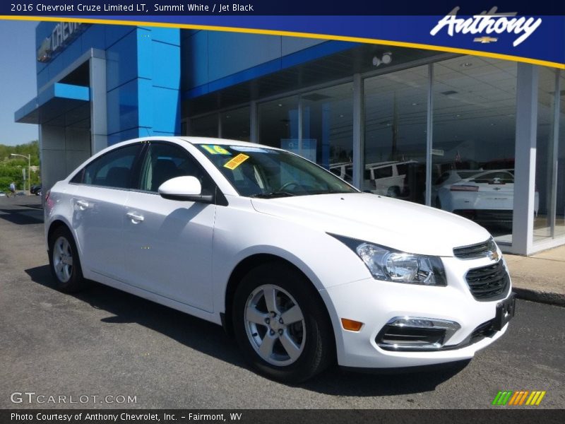 Summit White / Jet Black 2016 Chevrolet Cruze Limited LT