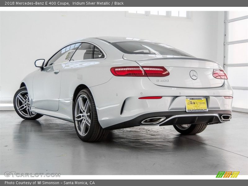 Iridium Silver Metallic / Black 2018 Mercedes-Benz E 400 Coupe