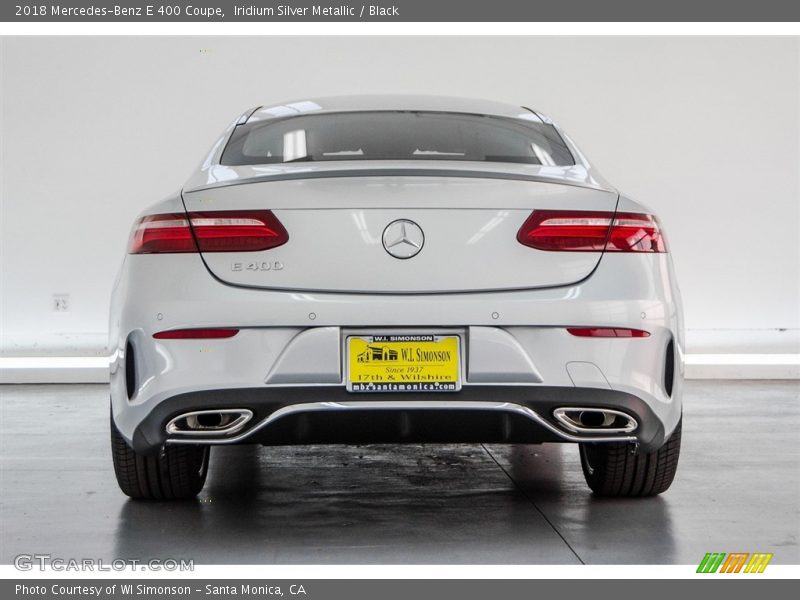 Iridium Silver Metallic / Black 2018 Mercedes-Benz E 400 Coupe