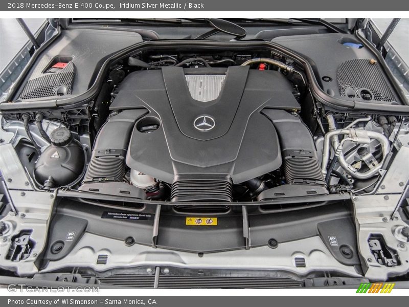 Iridium Silver Metallic / Black 2018 Mercedes-Benz E 400 Coupe