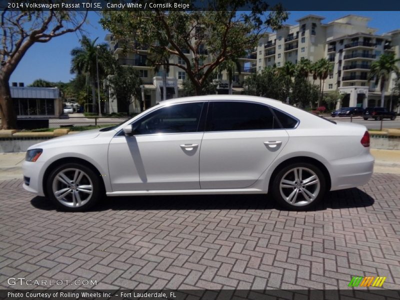 Candy White / Cornsilk Beige 2014 Volkswagen Passat TDI SE