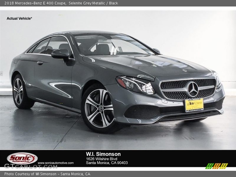 Selenite Grey Metallic / Black 2018 Mercedes-Benz E 400 Coupe