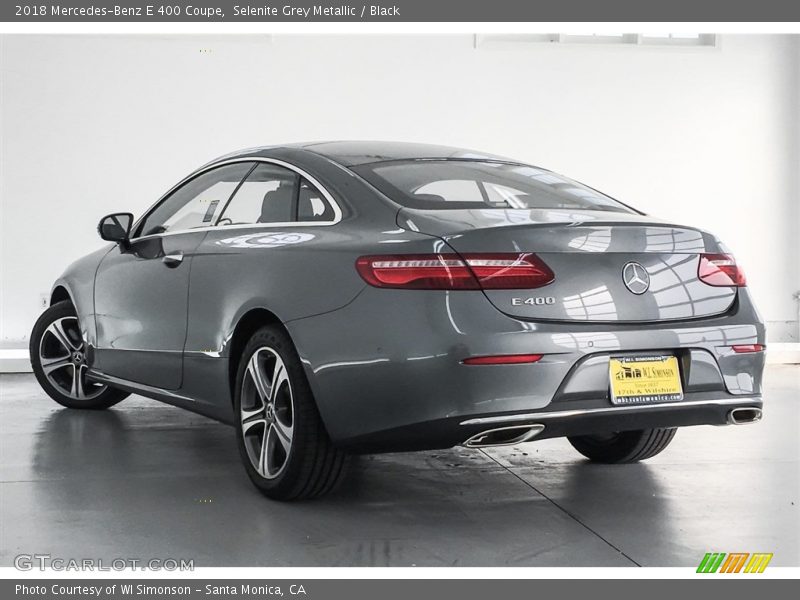Selenite Grey Metallic / Black 2018 Mercedes-Benz E 400 Coupe