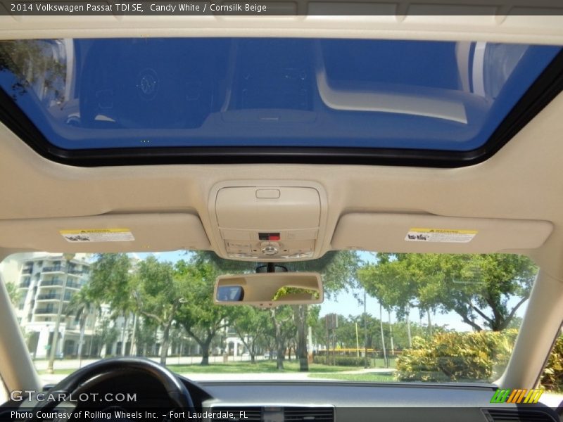 Candy White / Cornsilk Beige 2014 Volkswagen Passat TDI SE