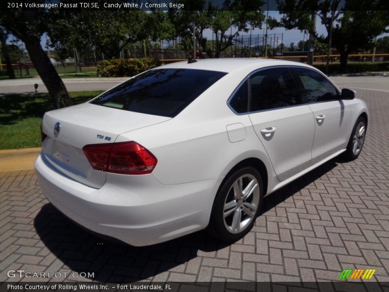 Candy White / Cornsilk Beige 2014 Volkswagen Passat TDI SE