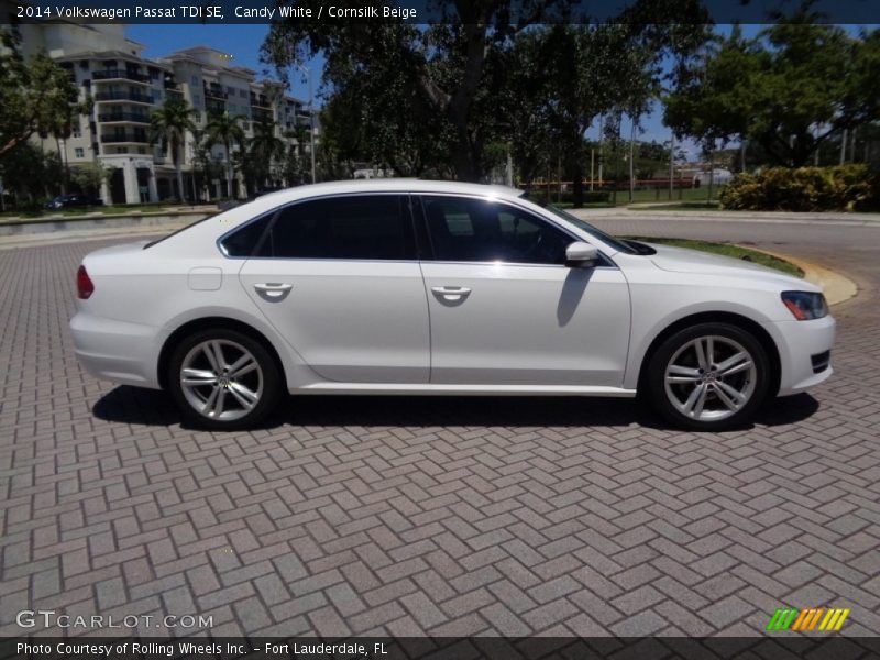 Candy White / Cornsilk Beige 2014 Volkswagen Passat TDI SE