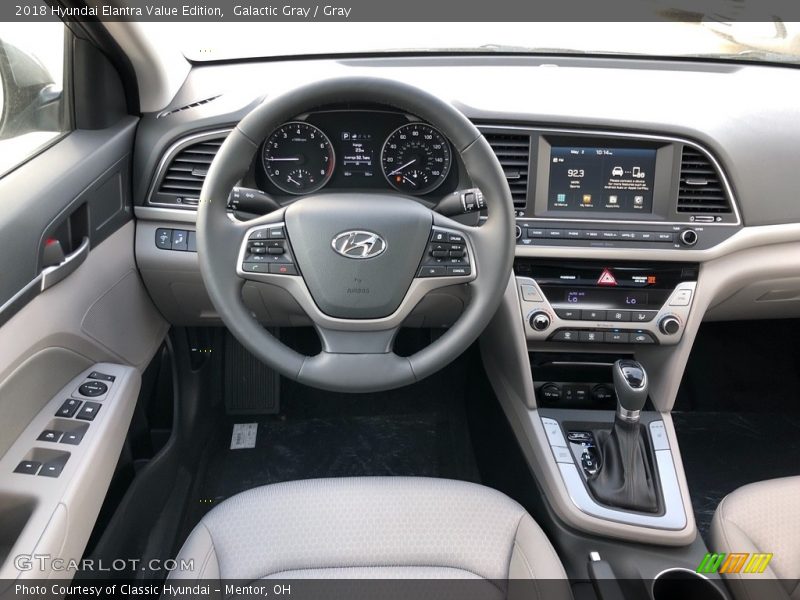 Galactic Gray / Gray 2018 Hyundai Elantra Value Edition