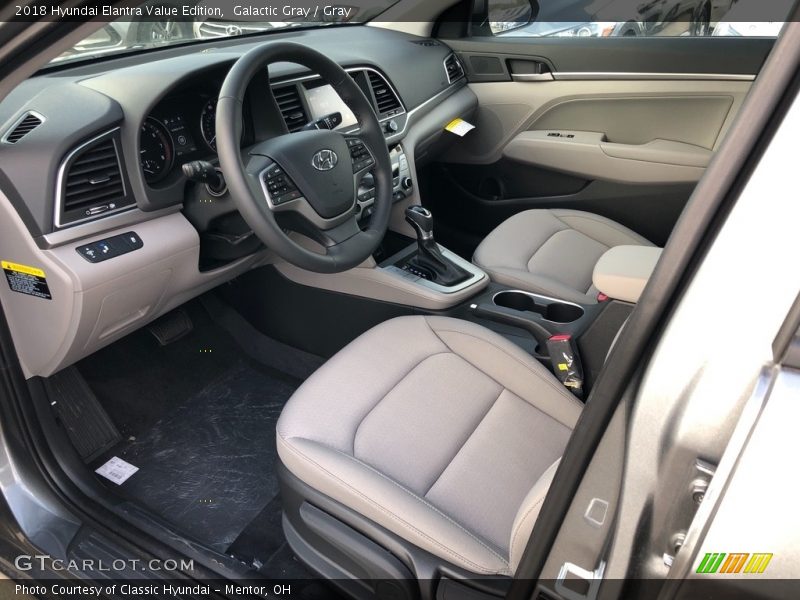 Galactic Gray / Gray 2018 Hyundai Elantra Value Edition