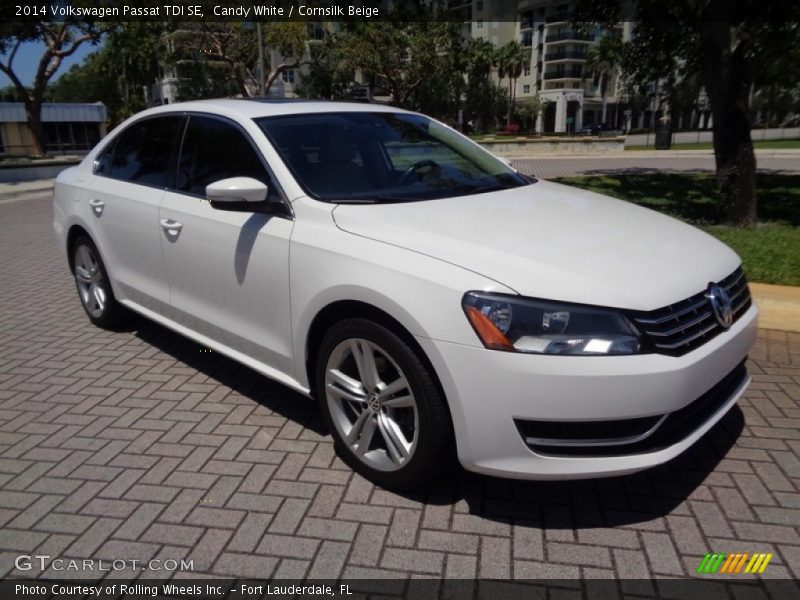 Candy White / Cornsilk Beige 2014 Volkswagen Passat TDI SE