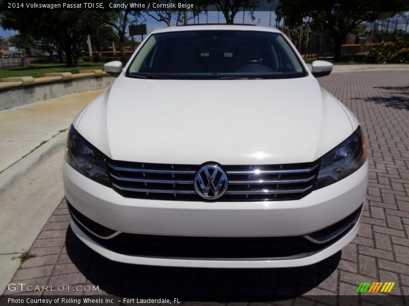 Candy White / Cornsilk Beige 2014 Volkswagen Passat TDI SE