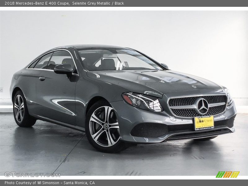 Selenite Grey Metallic / Black 2018 Mercedes-Benz E 400 Coupe