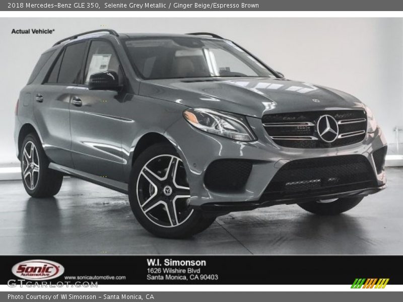 Selenite Grey Metallic / Ginger Beige/Espresso Brown 2018 Mercedes-Benz GLE 350