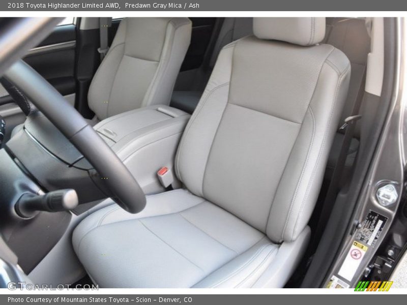 Predawn Gray Mica / Ash 2018 Toyota Highlander Limited AWD