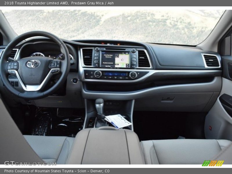 Predawn Gray Mica / Ash 2018 Toyota Highlander Limited AWD