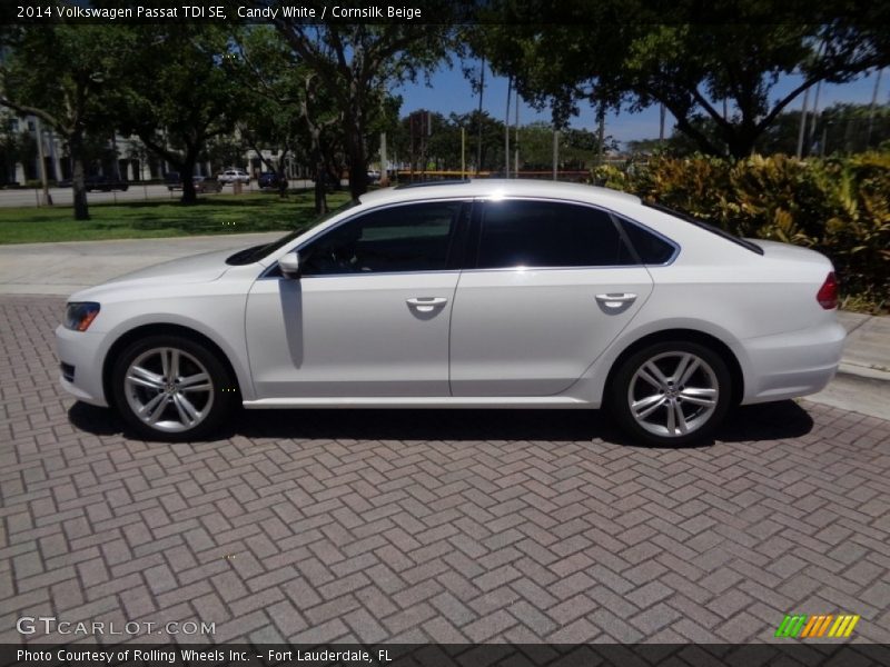 Candy White / Cornsilk Beige 2014 Volkswagen Passat TDI SE