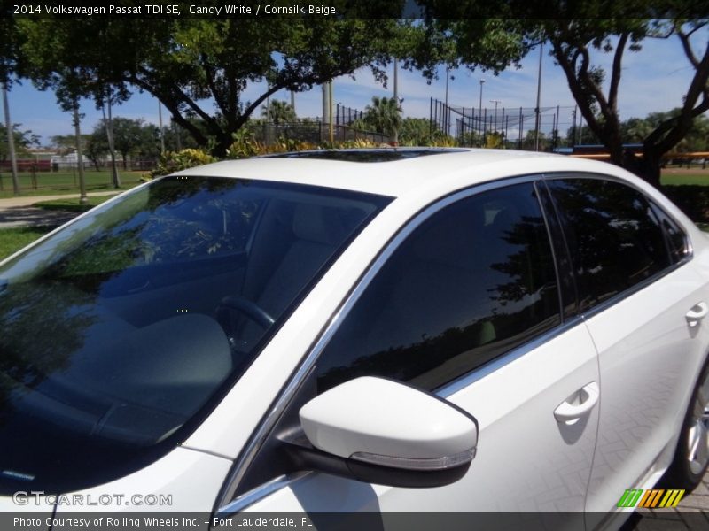 Candy White / Cornsilk Beige 2014 Volkswagen Passat TDI SE
