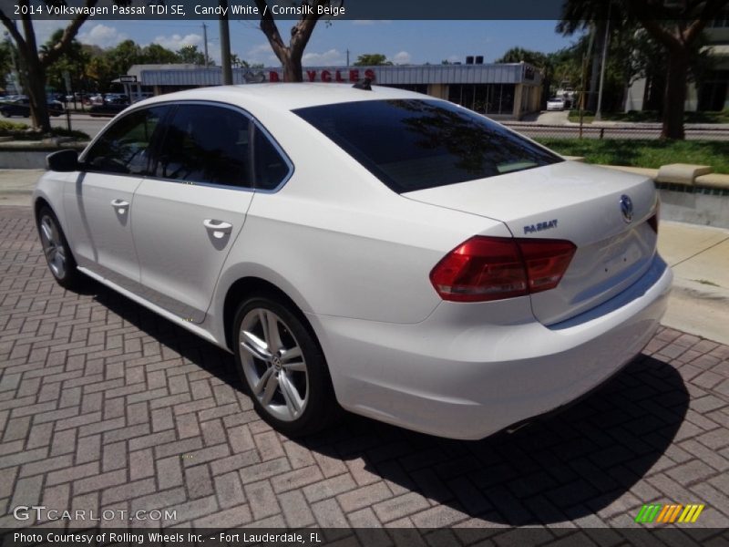 Candy White / Cornsilk Beige 2014 Volkswagen Passat TDI SE