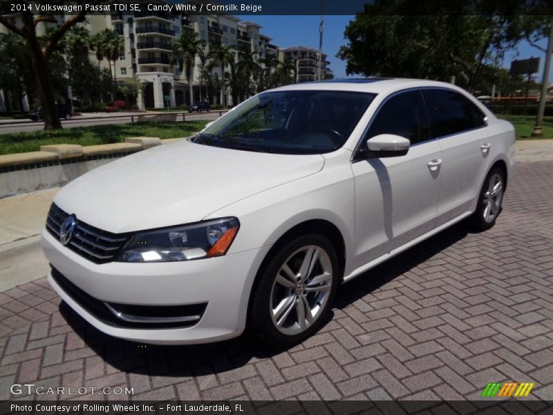 Candy White / Cornsilk Beige 2014 Volkswagen Passat TDI SE
