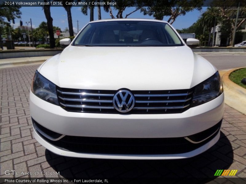 Candy White / Cornsilk Beige 2014 Volkswagen Passat TDI SE