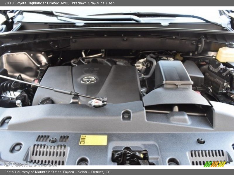 Predawn Gray Mica / Ash 2018 Toyota Highlander Limited AWD