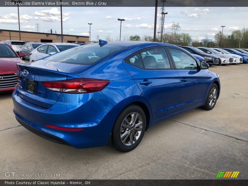 Electric Blue / Gray 2018 Hyundai Elantra Value Edition