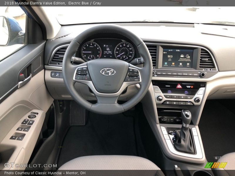 Electric Blue / Gray 2018 Hyundai Elantra Value Edition