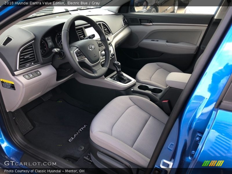 Electric Blue / Gray 2018 Hyundai Elantra Value Edition