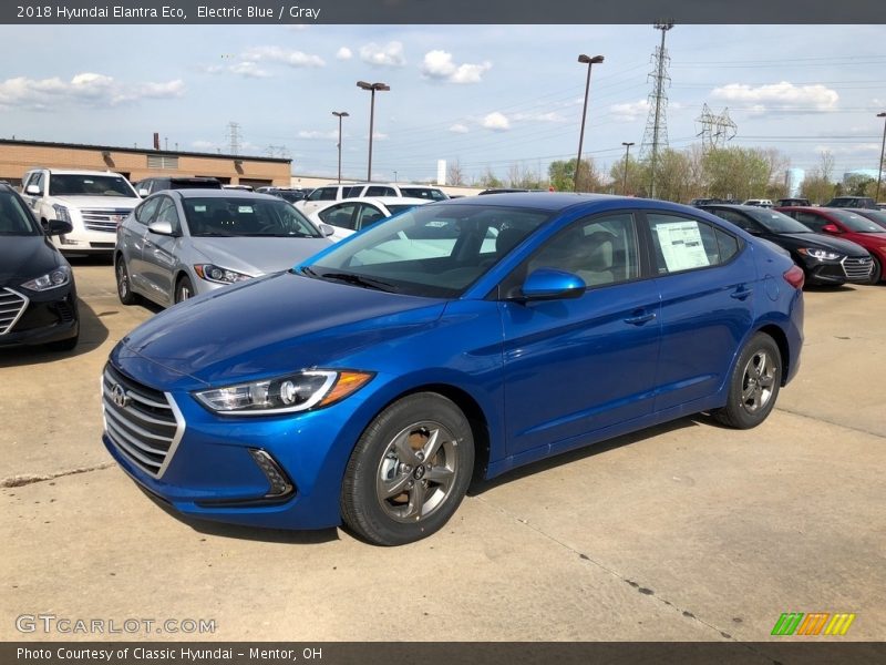 Electric Blue / Gray 2018 Hyundai Elantra Eco