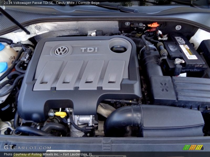 Candy White / Cornsilk Beige 2014 Volkswagen Passat TDI SE