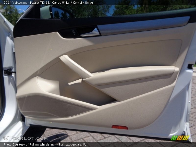 Candy White / Cornsilk Beige 2014 Volkswagen Passat TDI SE
