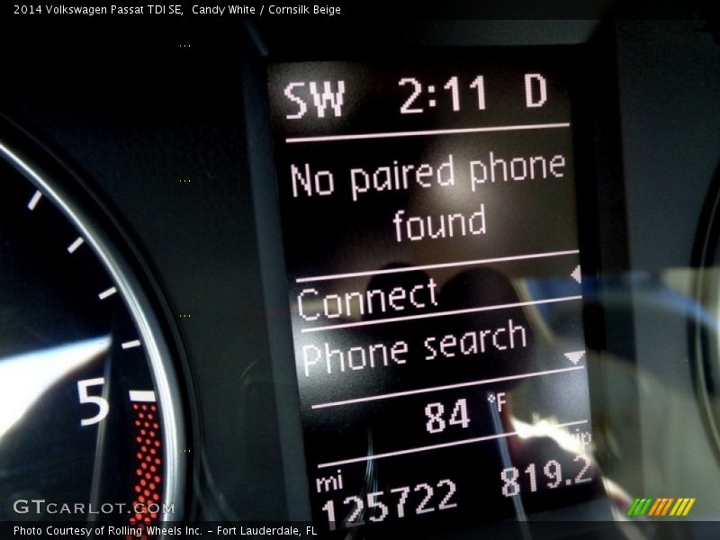 Candy White / Cornsilk Beige 2014 Volkswagen Passat TDI SE