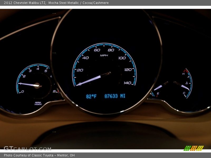 Mocha Steel Metallic / Cocoa/Cashmere 2012 Chevrolet Malibu LTZ