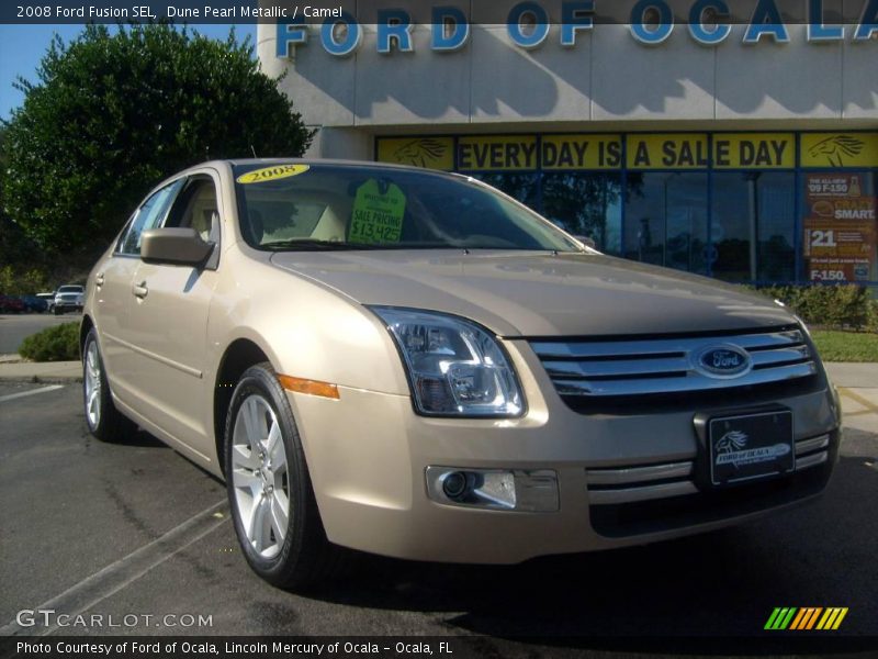 Dune Pearl Metallic / Camel 2008 Ford Fusion SEL