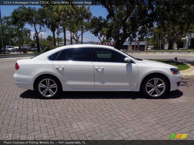 Candy White / Cornsilk Beige 2014 Volkswagen Passat TDI SE