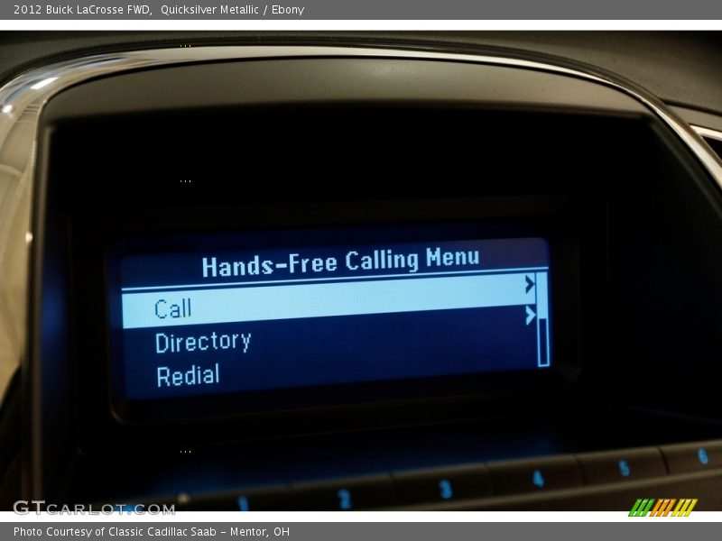 Quicksilver Metallic / Ebony 2012 Buick LaCrosse FWD