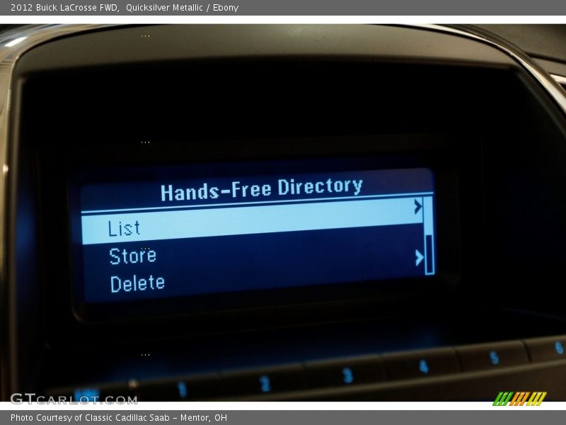 Quicksilver Metallic / Ebony 2012 Buick LaCrosse FWD