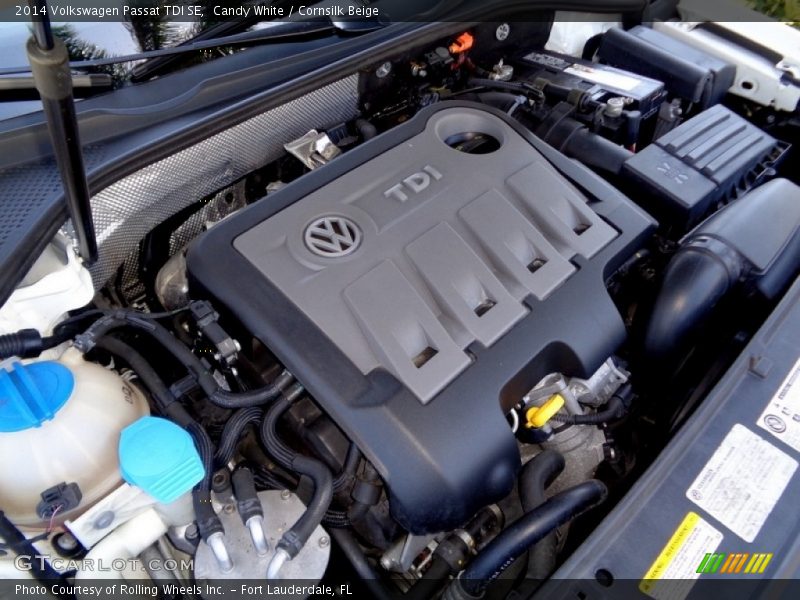 Candy White / Cornsilk Beige 2014 Volkswagen Passat TDI SE