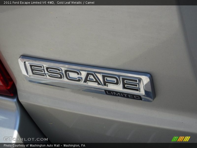 Gold Leaf Metallic / Camel 2011 Ford Escape Limited V6 4WD