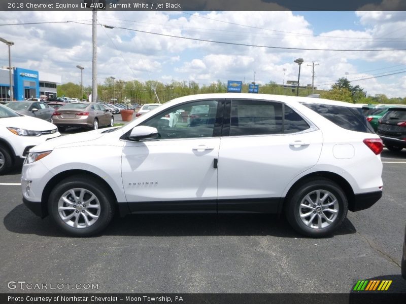 Summit White / Jet Black 2018 Chevrolet Equinox LT AWD