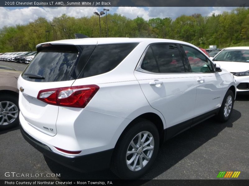 Summit White / Jet Black 2018 Chevrolet Equinox LT AWD