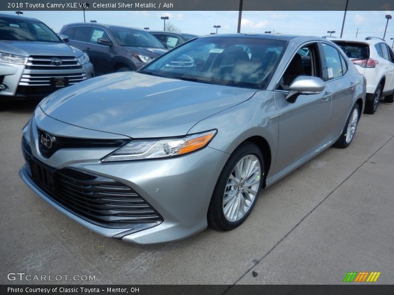 Celestial Silver Metallic / Ash 2018 Toyota Camry XLE V6