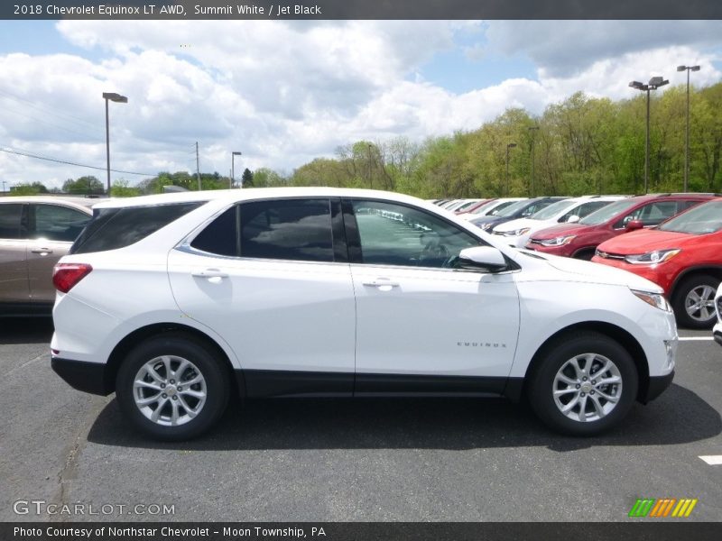 Summit White / Jet Black 2018 Chevrolet Equinox LT AWD