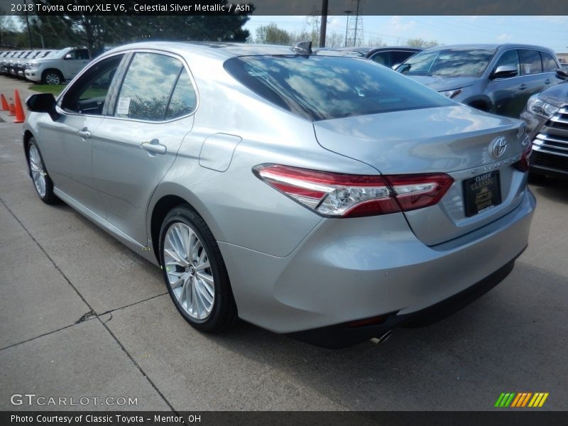Celestial Silver Metallic / Ash 2018 Toyota Camry XLE V6