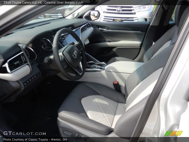 Celestial Silver Metallic / Ash 2018 Toyota Camry XLE V6