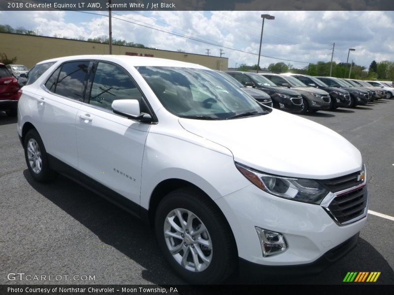 Summit White / Jet Black 2018 Chevrolet Equinox LT AWD
