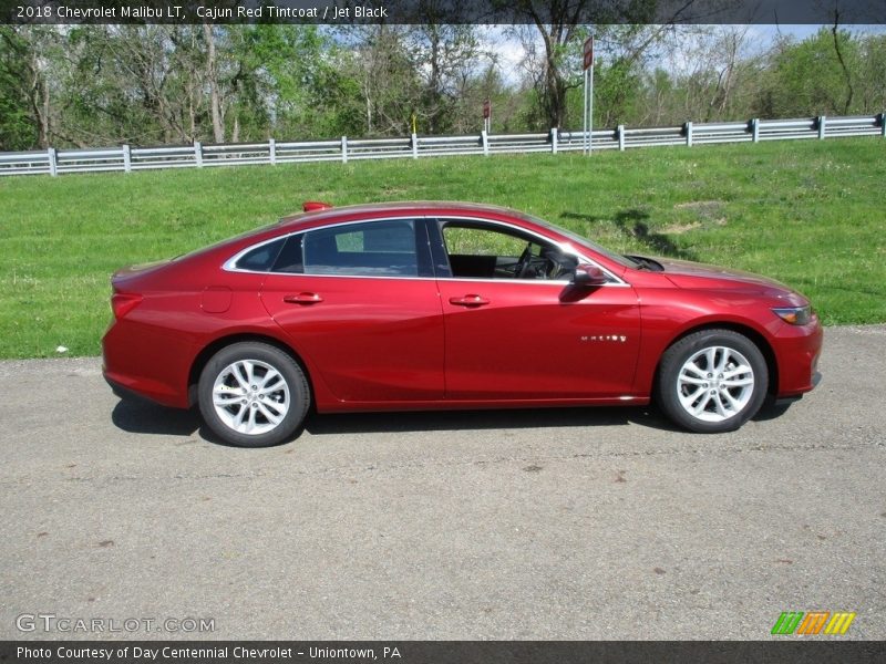 Cajun Red Tintcoat / Jet Black 2018 Chevrolet Malibu LT