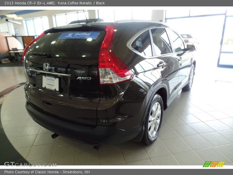 Kona Coffee Metallic / Black 2013 Honda CR-V EX-L AWD