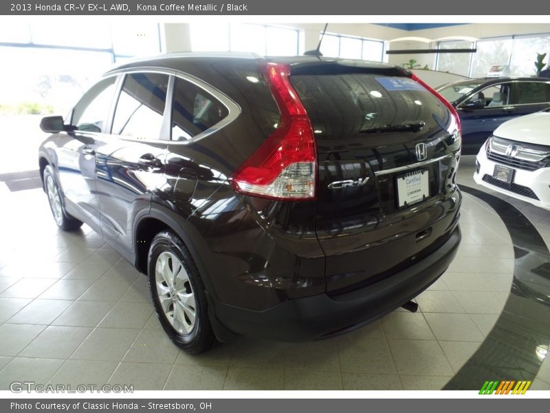 Kona Coffee Metallic / Black 2013 Honda CR-V EX-L AWD